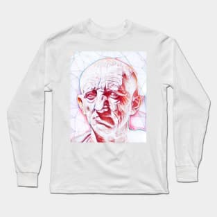 Cato the Elder Portrait | Cato the Elder Artwork | Line Art Long Sleeve T-Shirt